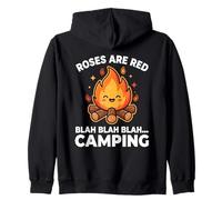 Les Roses de Camping au feu de Camp sont Une Parodie Rouge, Un Joli Dessin animé Kawaii Sweat à Capuche