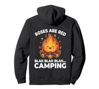 Les Roses de Camping au feu de Camp sont Une Parodie Rouge, Un Joli Dessin animé Kawaii Sweat à Capuche