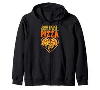 Les roses sont des pizzas rouges Blah Blah Sweat à Capuche
