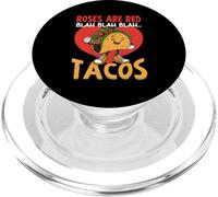 Les Roses sont des Tacos Rouges Blah Blah PopSockets PopGrip pour MagSafe