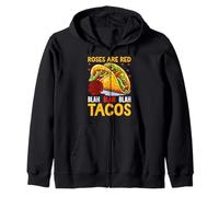 Les roses sont des tacos rouges Blah Blah Sweat à Capuche