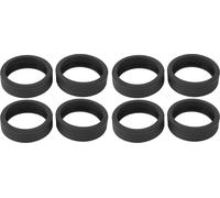 Les roues à bagages couvrent les valises en silicone Couvercles de protection anti-bruit Compartiment de protection des roues Noir