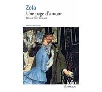 Une page d'amour - Émile Zola - Gallimard - Poche - Roman