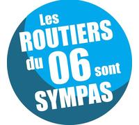 Les Routiers 06 Des Alpes Maritimes Sont Sympas - 15cm - Sticker/Autocollant