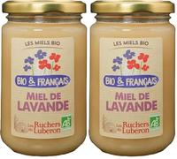 Les Ruchers du Luberon - Miel Bio & Français 400 g - Lavande (Lot de 2)