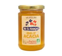 Les Ruchers du Luberon - Miel d'Acacia Bio & Français 400 g - 100% Bio - 100% Naturel - Naturellement Liquide - Non Filtré - Non Pasteurisé