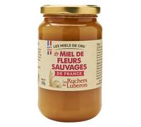 Les Ruchers du Luberon - Miel de Fleurs Sauvages 500 g - Miel de Cru Francais - Naturel - Non Filtré - Naturellement Cristallisé