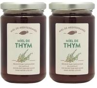Les Ruchers du Luberon - Miel de Thym 400g - 100% Naturel - Saveur Intense et Aromatique - Non Filtré - Non Pasteurisé (Lot de 2)