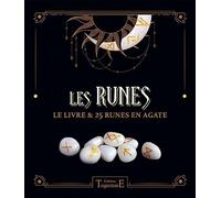 Les Runes - Le livre & 25 runes en agate - Coffret
