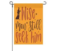 Les Sages Cherchent Encore L'Épiphanie Drapeau De Jardin Suspendre Drapeau De Cour Durable Drapeaux De Jardin Pour Toutes Les Saisons Clubs Fêtes 30X45cm