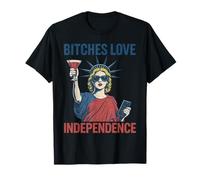 Les salopes rétro aiment l'indépendance, des femmes drôles du 4 juillet T-Shirt