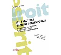 Les sanctions en droit contemporain - De la théorie à la pratique : illustration à partir du droit de la consommation Dominique Fenouillet (Directeur éditorial), Thomas Genicon (Directeur éditorial)