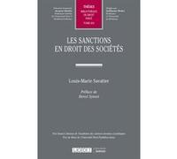 Les sanctions en droit des sociétés (Tome 634)