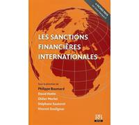 Les sanctions financières et internationales - David Hotte - Revue Banque - broché - Etude