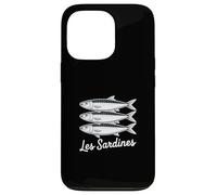 Les Sardines French Bistro Nautical Seafood Art Coque pour iPhone 13 Pro