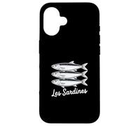 Les Sardines French Bistro Nautical Seafood Art Coque pour iPhone 16