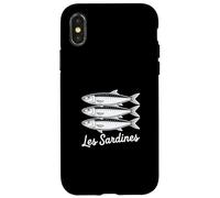 Les Sardines French Bistro Nautical Seafood Art Coque pour iPhone X/XS