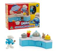 Les Schtroumpfs, Coffret avec Fonctions, et 1 Figurine Exclusive 5,5 cm et Accessoires, Modèle Labo Grand Schtroumpfs ou Cuisine Schtroumpf Cuisinier, Jouets pour Enfants à partir de 3 Ans, PUF18