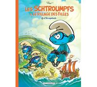 Les Schtroumpfs et le village des filles - Tome 6 - L'île vagabonde - Luc Parthoens - Le Lombard Eds - cartonné - Bande dessinée jeunesse