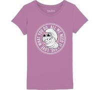 Les Schtroumpfs GISMURFTS004 T-Shirt, Rose, 8 Ans Fille