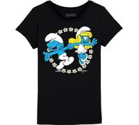 Les Schtroumpfs GISMURFTS009 T-Shirt, Noir, 6 Ans Fille