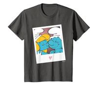 Les Schtroumpfs Hefty and Schtroumpfette Kids T-Shirt, Enfant, Asphalte, 6 Ans