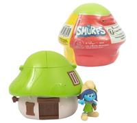 Les Schtroumpfs, Maison avec 1 figurine, 5,5 cm, Modèle Tempête, Vert, Pour les enfants dès 3 ans, PUF385