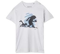 Les Schtroumpfs MESMURFTS005 T-Shirt, Gris Melange, XS Homme