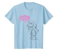 Les Schtroumpfs Schtroumpfette I Can Be Grouchy Too Kids T-Shirt, Enfant, Bleu Céleste, 4 Ans