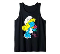 Les Schtroumpfs Smurfette Personnage Fleurs Floraison Schtroumpfy Fan Débardeur
