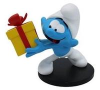 Les Schtroumpfs - Statue Schtroumpf Farceur avec Cadeau 10 cm