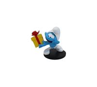 Les Schtroumpfs - Statue Schtroumpf Farceur avec Cadeau 10 cm