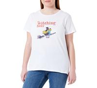 Les Schtroumpfs WOSMURFTS016 T-Shirt, Blanc, XL Femme