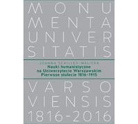 Les sciences humaines à l'université de Varsovie Premier siècle (1816-1915)