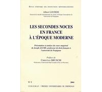 Les Secondes Noces En France À L'époque Moderne