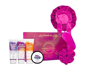 Les Secrets De Loly - Coffret Cadeau - Routine Complète 4 Produits + 3 Accessoires Satin - Nutrition Intense & Protection - Cheveux Crépus - Formule Naturelle 97%