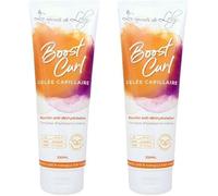 Les Secrets De Loly - Lot de 2 Boost Curl + Noeud en satin - Gelée Capillaire Coiffante - Hydratation, Définition et Style- Sans Effet Carton - Formule Naturelle à 99,2% - 2x 250ml