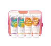 Les Secrets de Loly - Trousse de Voyage Cheveux Bouclés - 4 Soins 100ml - Shampooing + Après-Shampooing + Leave-in + Gelée - Format Cabine