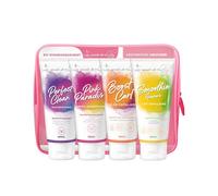 Les Secrets de Loly - Trousse de Voyage Cheveux Frisés - 4 Soins 100ml - Shampooing + Après-Shampooing + Gelée + Lait Capillaire - Format Cabine