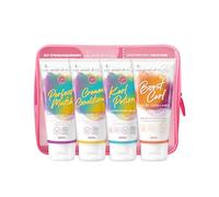 Les Secrets de Loly - Trousse de Voyage Cheveux Ondulés - 4 Soins 100ml | Shampooing + Après-Shampooing + Leave-in + Gelée | Format Cabine