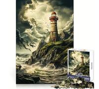Les Secrets du Vieux Phare Puzzle de 1000 pièces pour Adultes Jeu de réflexion apaisant et divertissant Cadeau d'anniversaire de qualité supérieure 50x75cm
