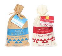 Les sels marins de la saline de Cervia: Sel doux et Sel des Papes 1kg x 2