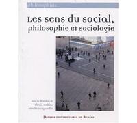 Les sens du social, philosophie et sociologie