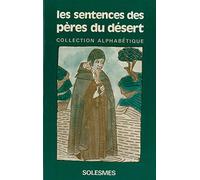 Les Sentences des pères du désert...