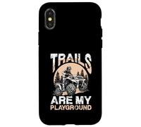 Les sentiers sont Mon Terrain de Jeu pour Les conducteurs de VTT Coque pour iPhone X/XS