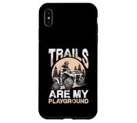 Les sentiers sont Mon Terrain de Jeu pour Les conducteurs de VTT Coque pour iPhone XS Max