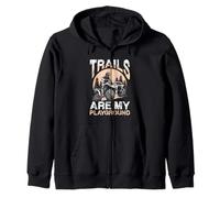 Les sentiers sont Mon Terrain de Jeu pour Les conducteurs de VTT Sweat à Capuche