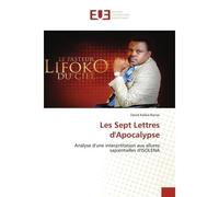 Les Sept Lettres d'Apocalypse - David Kalala Banze - Muse Editions - broché - Roman