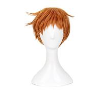Les sept péchés capitaux Grizzly's Sin of Sloth King court Orange marron résistant à la chaleur Cosplay Costume perruque + bonnet de perruque