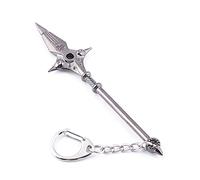 Les Sept Péchés Capitaux Keychain Anime Meliodas Arme en Métal Pendentif Keychain Ouvre-Hache Keychains Accessoires Bijoux Cadeaux, Type 6, 11cm